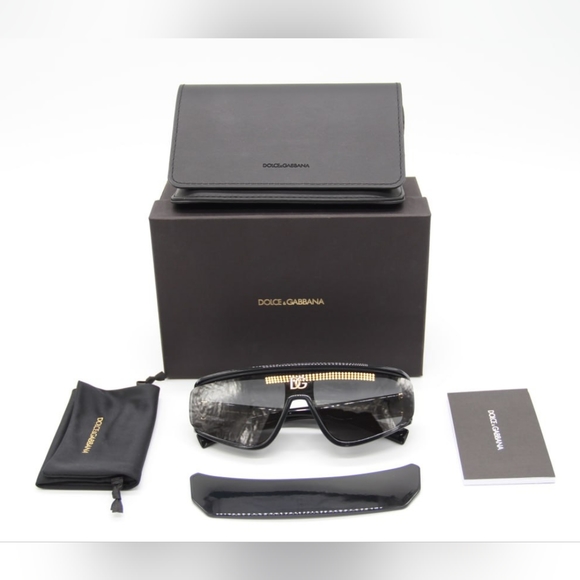 NEW DOLCE&GABBANA DG6177 501/87 UNISEX BLACK SUNGLASSES DOLCE&GABBANA DG6177 - Picture 12 of 12